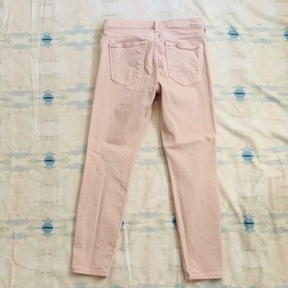 Current/Elliot Pink Denim Straight Leg Jeans - Picture 3 of 6